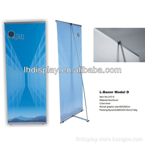 aluminum l banner M-D for display equipment